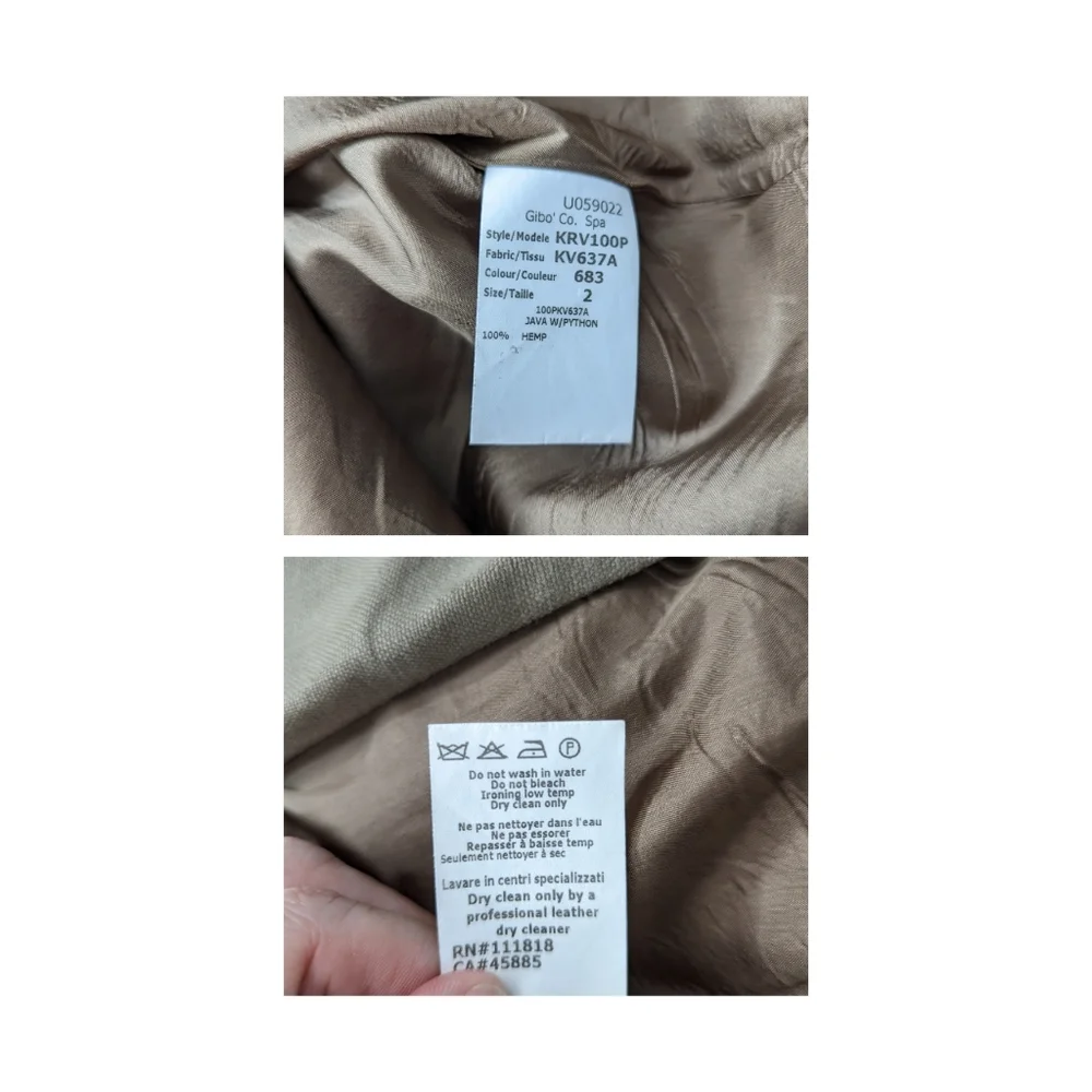 Michael Kors Python Trim Hemp Skirt 2